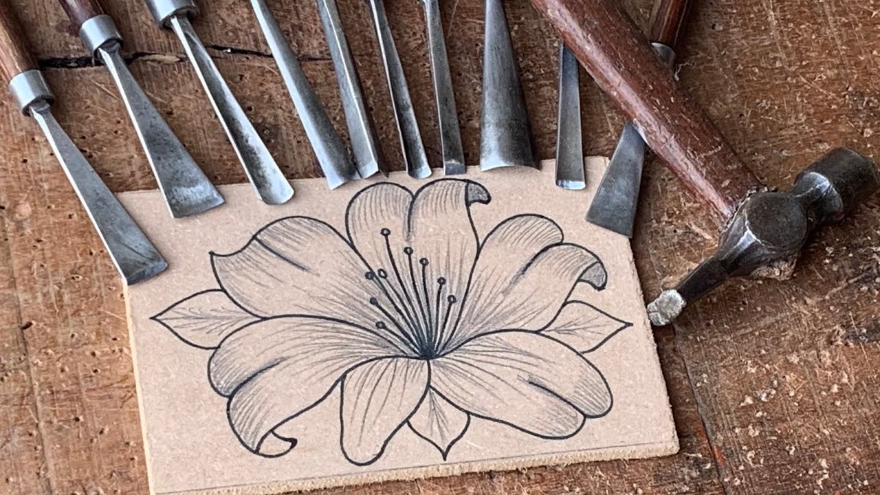 carving a MDF Applique introduction how to wood carving