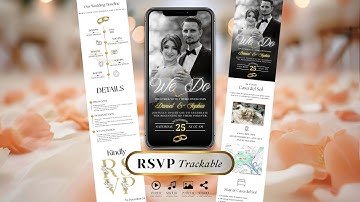 How to Customize Your Wedding Invitation website with Trackable RSVP in Canva step by step!