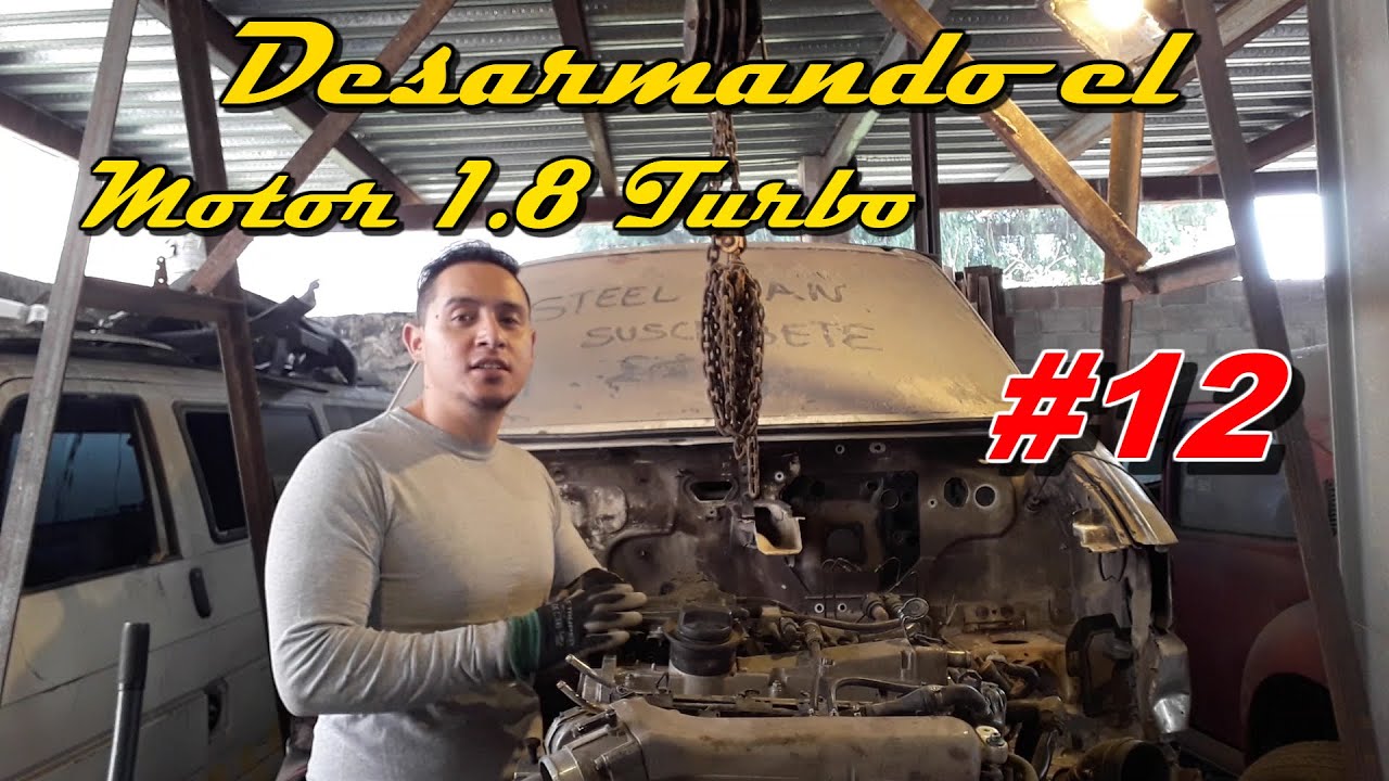 Primera parte desarmando Motor 1.8T VW Jetta a4 SWAP VW T4 desinstalado el kit de distribución #12