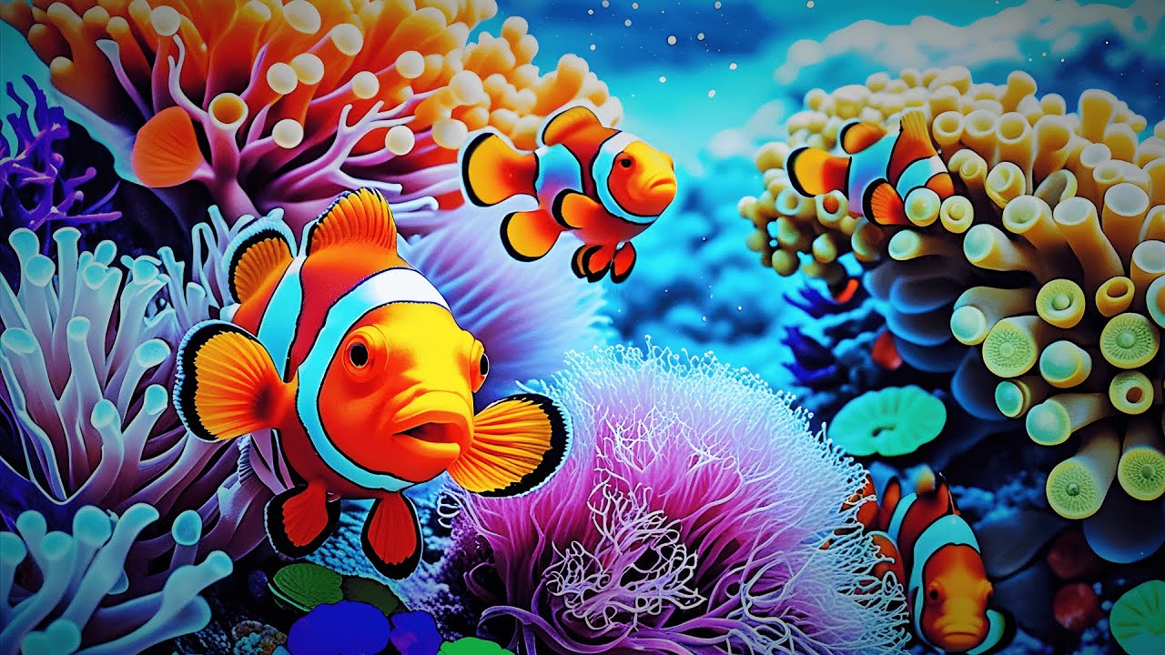 The Best 4K Aquarium 🐠 Dive Into The Mesmerizing Underwater Realm, Sea Jellyfish, Coral Reefs