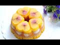 Beautiful Sakura Mango Jelly Cake ❤ 樱花芒果燕菜果冻蛋糕  #littleduckkitchen