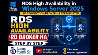 RDS High Availability in Windows Server 2025 | RD Connection Broker HA Step-by-Step