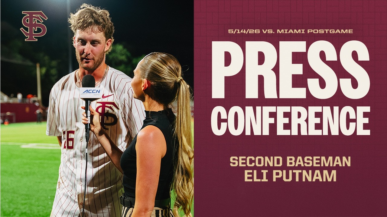 Image related to FSU Baseball | PH/2B Eli Putnam Postgame Press Conference (5/14/26 vs. Miami)