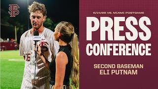 FSU Baseball | PH/2B Eli Putnam Postgame Press Conference (5/14/26 vs. Miami)