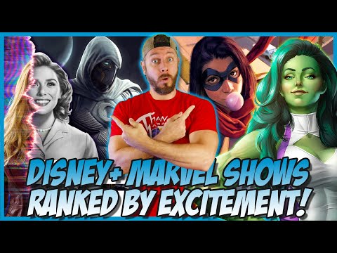 All 8 Disney+ Marvel Shows Ranked by Excitement! (Wandavision to Moon Knight)