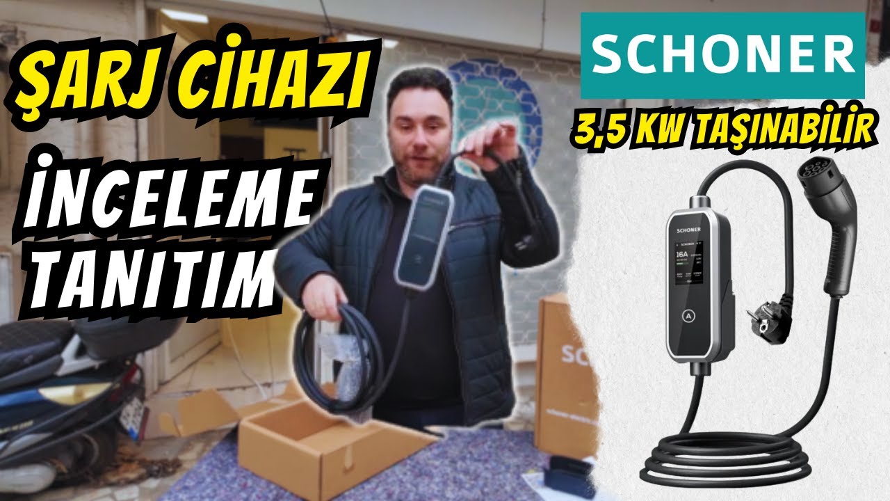 Ev Priziyle Elektrikli Araç Şarjı! | SCHONER 3.5kW Taşınabilir Şarj Cihazı İnceleme
