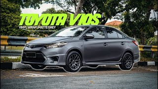 TRANSFORMING TOYOTA VIOS INTO FULL MATTE GREY