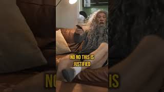 Gandalf roasts Saruman