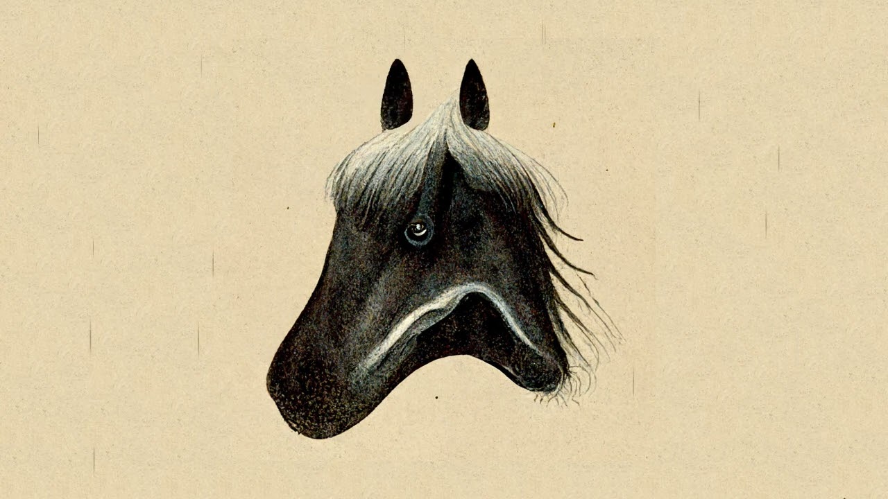 Rain Sound & Horse Animation for Inspiration, Study, Sleep and Relaxation