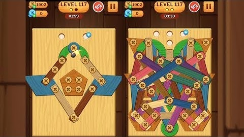 Screw Puzzle: Wood Nut & Bolt - Level 117