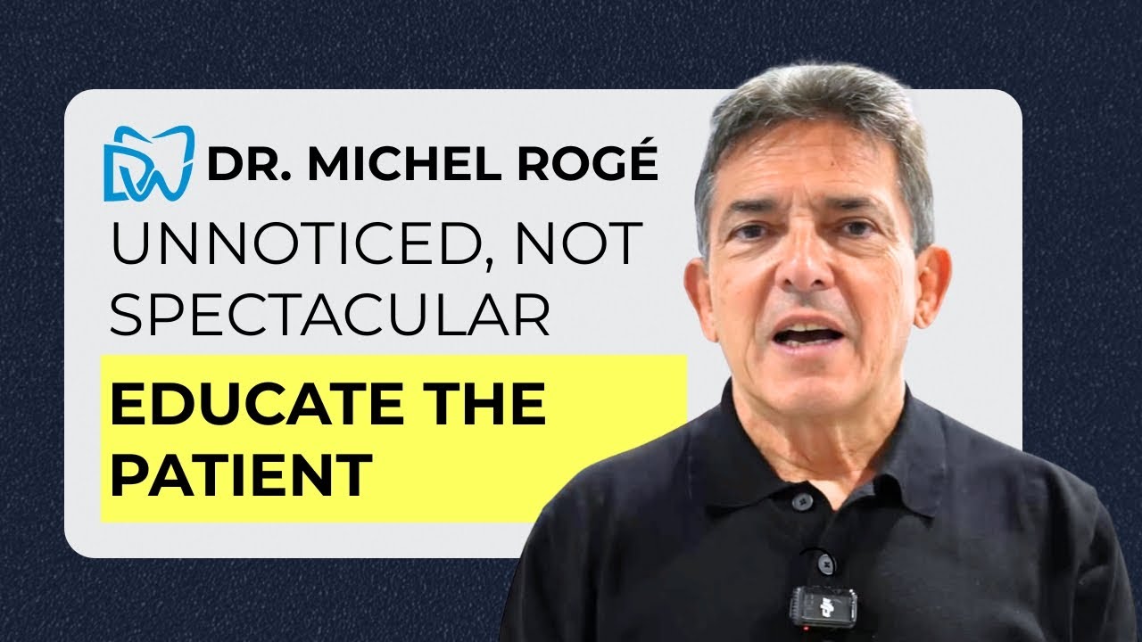 Dr. Michel Rogé emphasizes realism, technology, and standardization in prosthodontics.