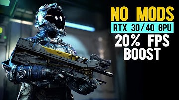 Get STARFIELD Performance boost on RTX GPU (NO Mods)