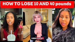 HOW TO LOSE 10 TO 40 POUNDS IN 6 MONTHS 😱