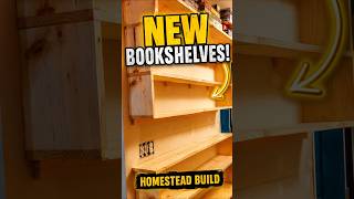 Turning Boards Into Bookshelves! 🪵📚 | Homestead Build