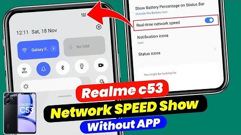 Realme c53 Network Speed Show Kaise Kare | Realme c53 Network Speed Setting