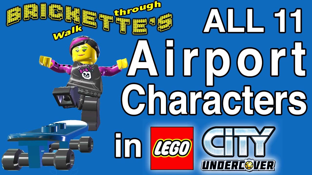Descent faldt beskyttelse All 11 LEGO City Airport Characters in LEGO City Undercover - YouTube