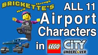 All 11 LEGO City Airport Characters in LEGO City Undercover