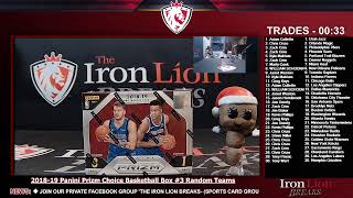 2018-19 Panini Prizm Choice Basketball Box #3 Random Teams