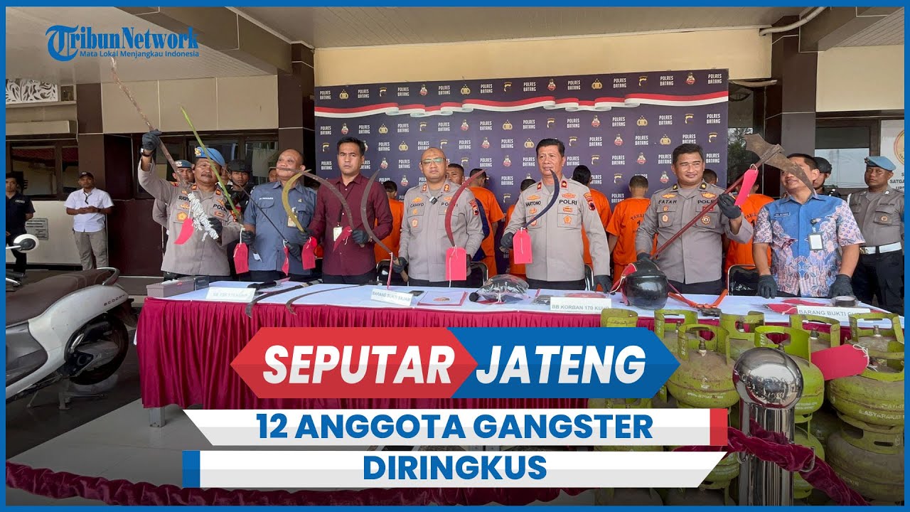 Polisi Ringkus 12 Anggota Gangster yang Terlibat Tawuran Maut di Subah Batang