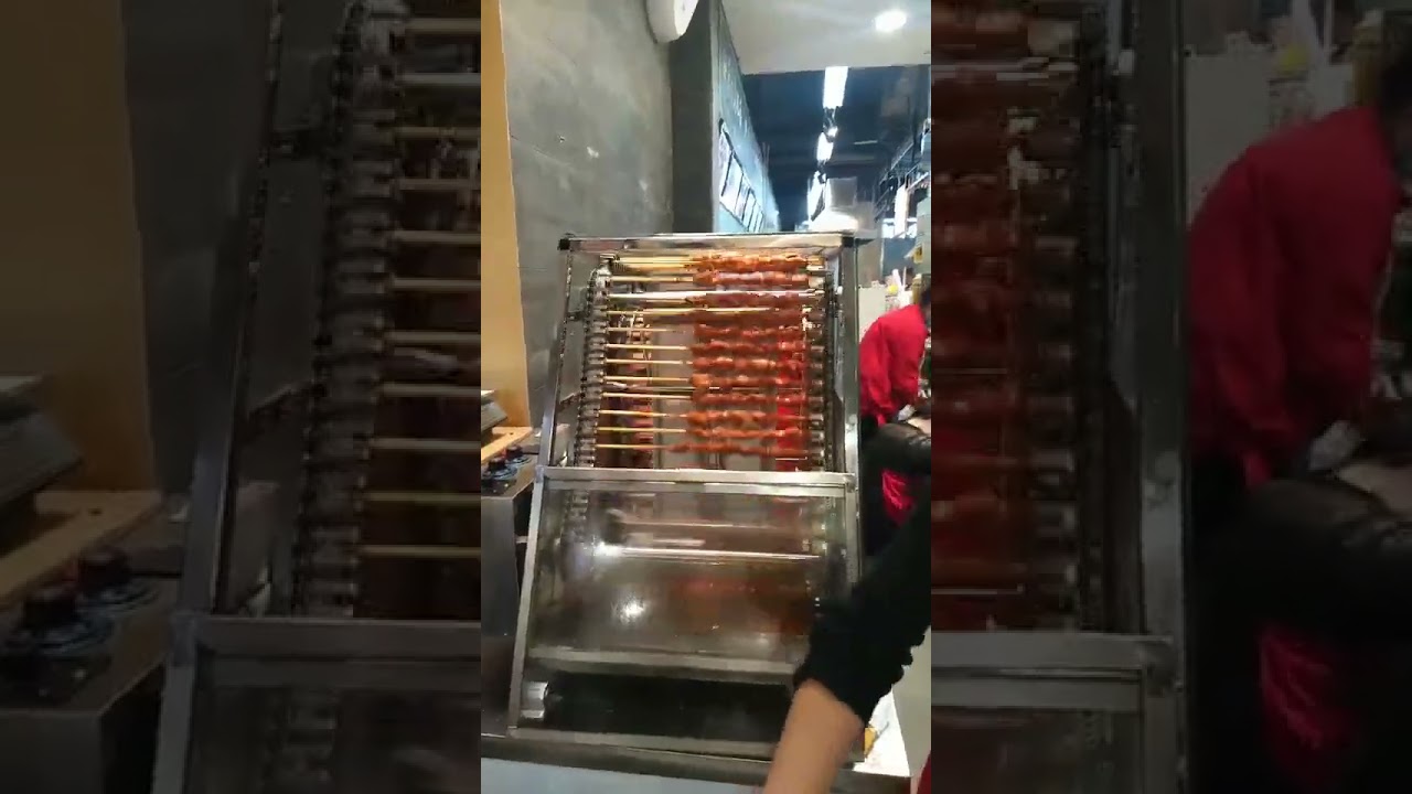 Electric Doner Kebab BBQ Grill Machine Commercial Automatic Gas Barbecue Roast Meat Skewer