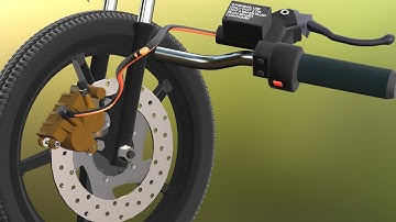 Disc Brake Working Animation || Disc Brake Problem || Disc Brake Working Principle