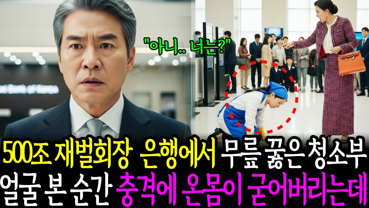 500조 재벌회장 은행에서 무릎 꿇은 청소부 얼굴 본 순간 충격에 온몸이 굳어버리는데 ㅣ노후사연ㅣ감동사연ㅣ 사연라디오ㅣ오디오북