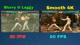Best PPSSPP SETTINGS for Tekken 6 on all devices(Ultra smooth 4k graphics)