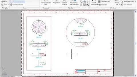 76 Making Viewports from Objects Autocad Mechanical Course
