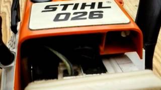 STIHL 026 air filter conversion