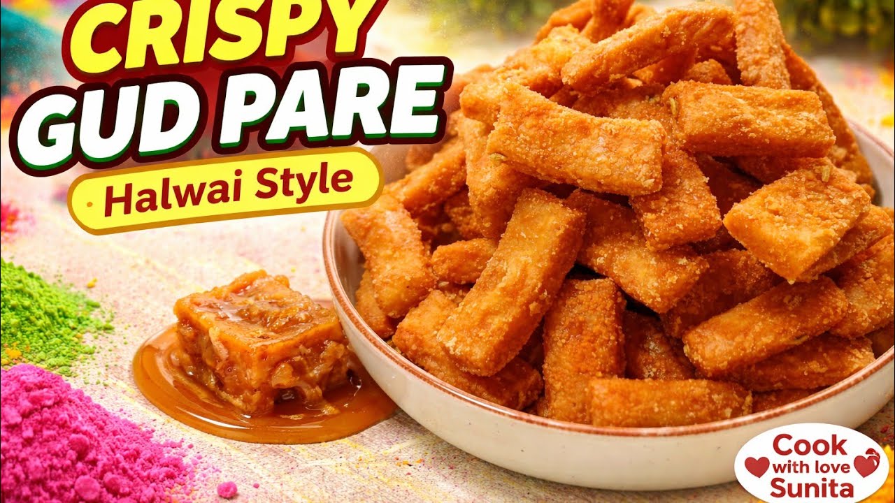 Gud Pare Recipe | हलवाई से ही सीखे गुड शकरपारा बनाने का सबसे असान तरीका | Gur Para Recipe || gudpare