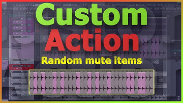 #Reaper6 custom action: Random mute items #customactions #random #mute #items