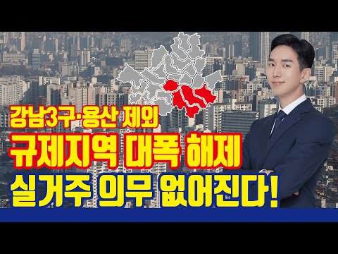 1 3대책 강남3구 용산 제외 규제지역 다 풀었다 실거주 의무 폐지 등 분양권 규제 대폭 완화 조정대상지역 투기과열지구 해제 