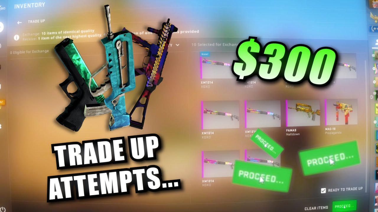 300$ WORTH OF CS:GO TRADE UPS.. - YouTube