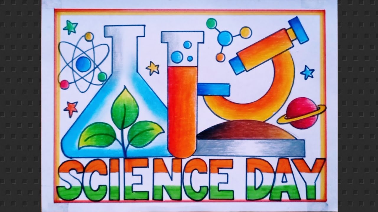 How To Draw National Science Day Drawing/National Science Day Poster ...