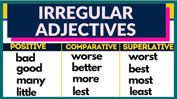 BASIC ENGLISH LESSON 23  / IRREGULAR ADJECTIVES /  GRAMMAR & READING SKILLS /