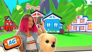 ADOPTO UN PERRITO BEBE EN ROBLOX ADOPT ME en ESPAÑOL