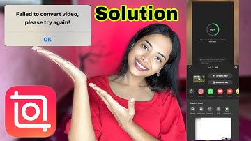 Failed to Convert Video Solution | InShot Video Editor | Inshot Failed video convert #inshot 