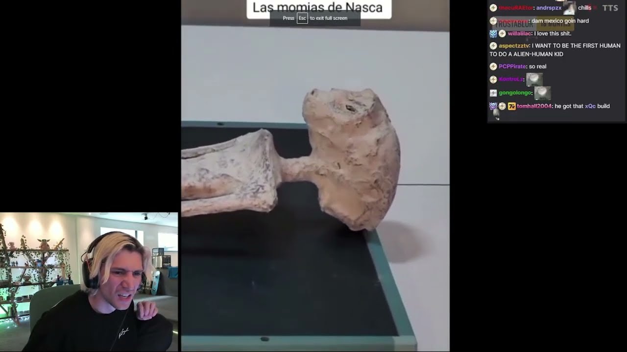 xQc Reacts to Video of The Alien Body