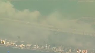 LIVE: Aerial view from Faria Beach, Ventura County.