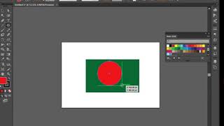 How to Drow  Bangladesh Flag with Illustrator screenshot 4