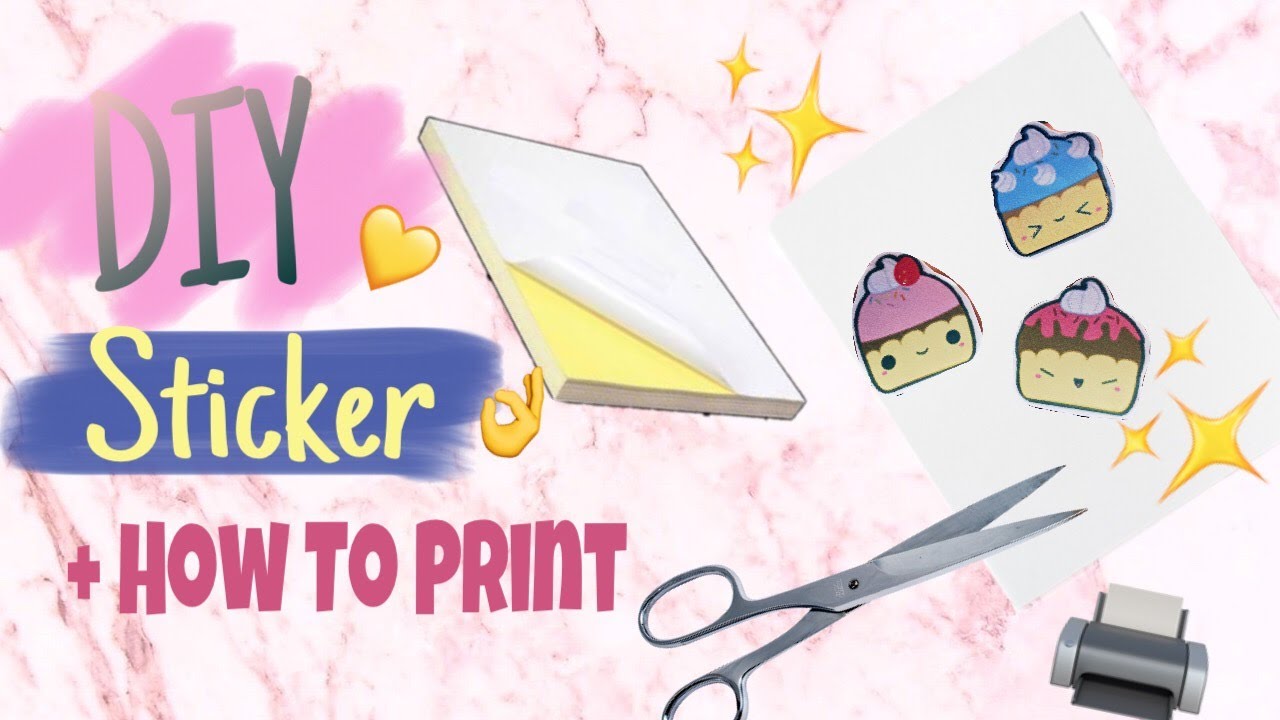  Cara  membuat Stiker  DIY sticker YouTube