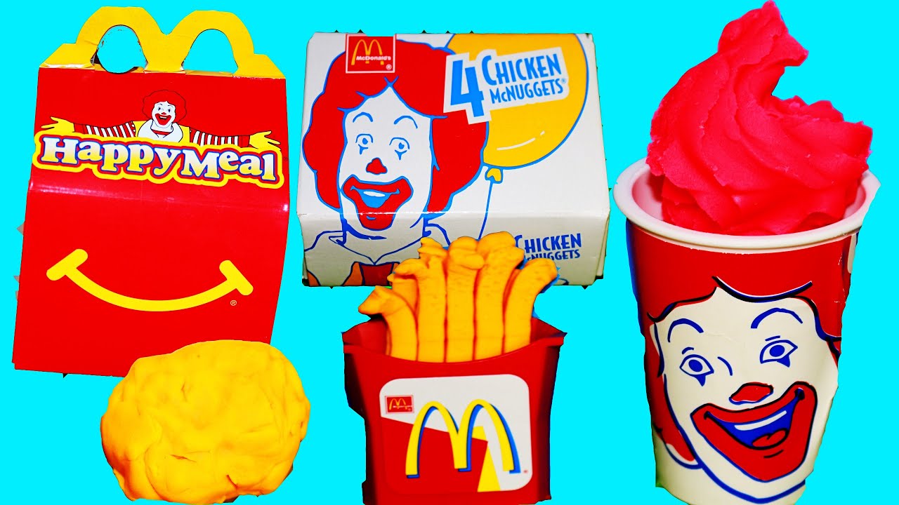 Play Doh McDonalds McNuggets French Fries Toy Review - YouTube