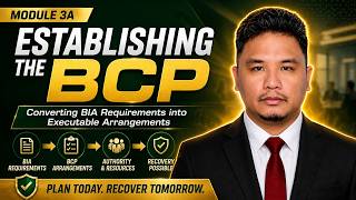 Establishng Business Continuity Plans (Module 3A)