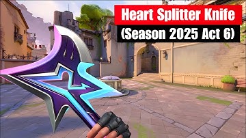 New Season 2025 Act 6 Battle Pass Knife Skin in Valorant (Ingame)