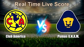 Club America vs Pumas U.N.A.M. Live Score - Mexico Liga MX screenshot 4