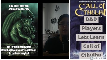 Lets Learn: Call of Cthulhu for D&D Players