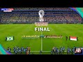 PES 2021 - Brazil vs Indonesia FINAL - FIFA World Cup 2022 - Full Match - All Goals HD - Gameplay PC