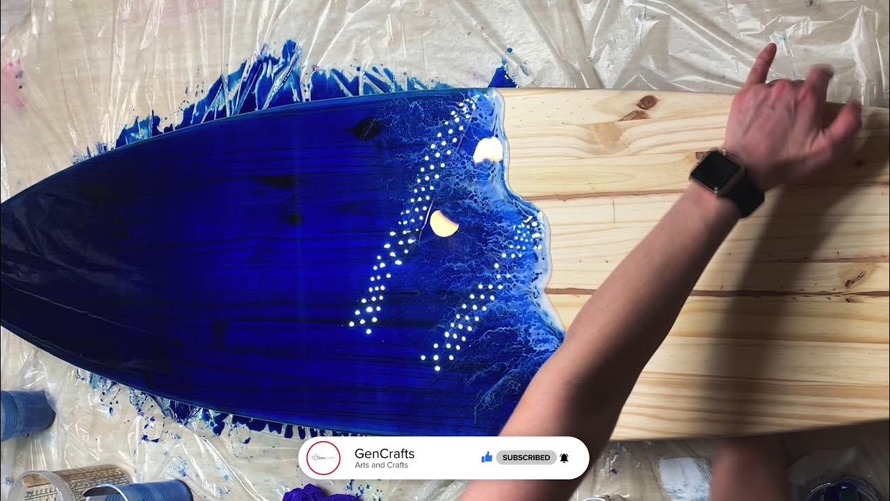 AMAZING Epoxy Surfboard Time lapse! YouTube