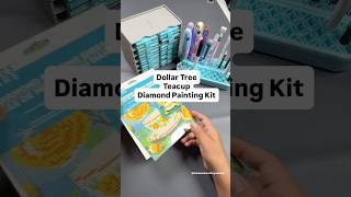 Dollar Tree Diamond Painting Teacup #diamondpainting #craftwithme #budgetcrafts