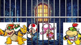 Toad And Toadette Locked Up In Bowser And Bowser Jrs Dungeon 